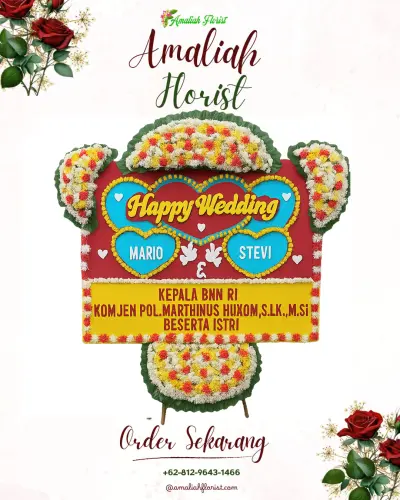 Karangan Papan Bunga Pernikahan di Harris Suites Puri Mansion – Ballroom
